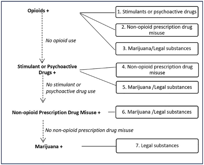 Seven distinct polydrug use patterns.