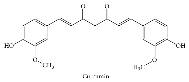 Chemical structure of curcumin.