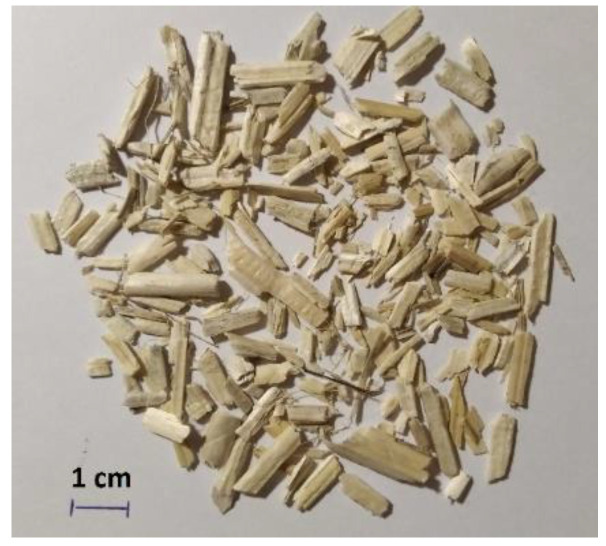 Hemp shives used in studies.
