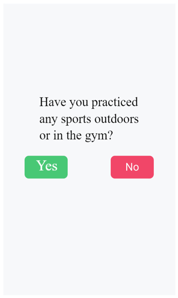 Question for the participant.