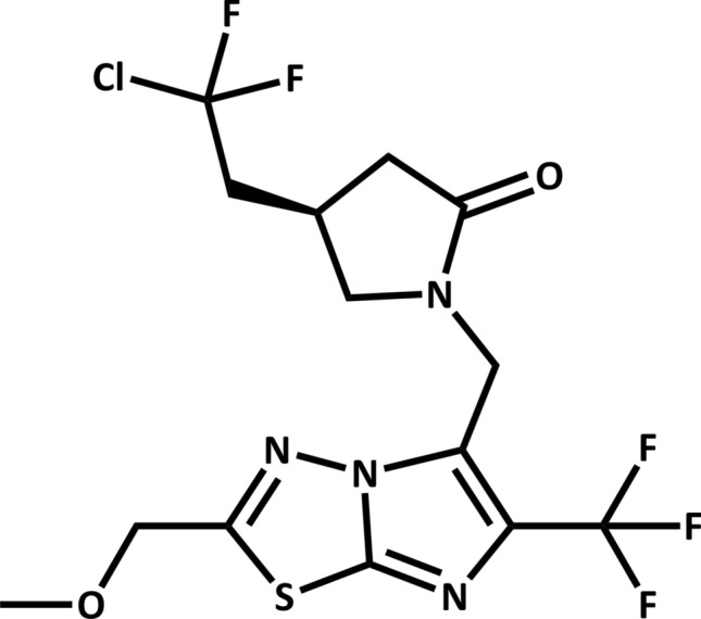 Chemical structure of padsevonil