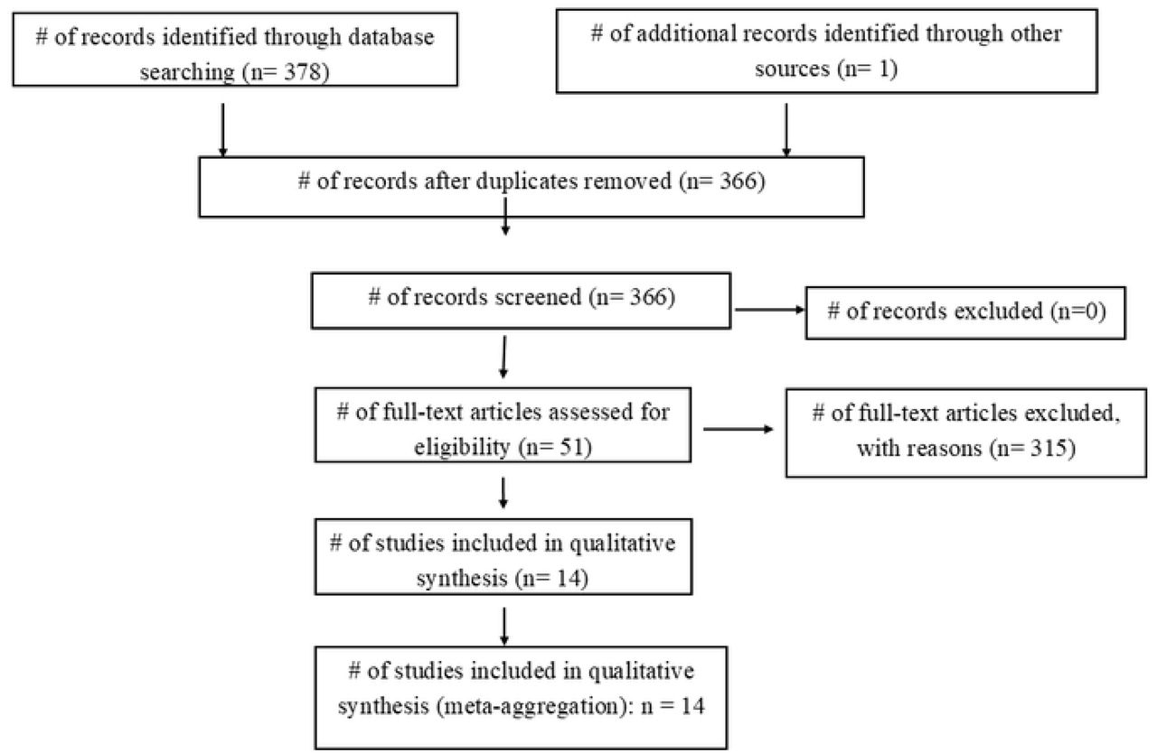PRISMA Flowchart of study selection process