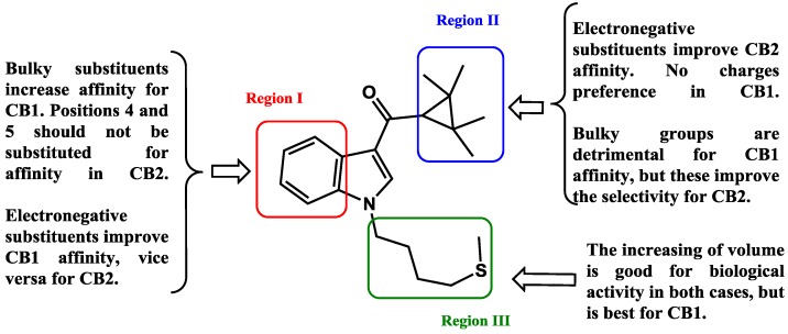 Structure-affinity/selectivity relationships derived from CoMFA studies developed in this work.