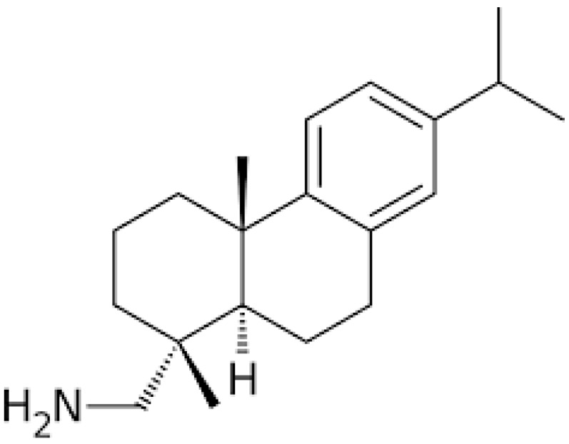 The chemical structure of leelamine.