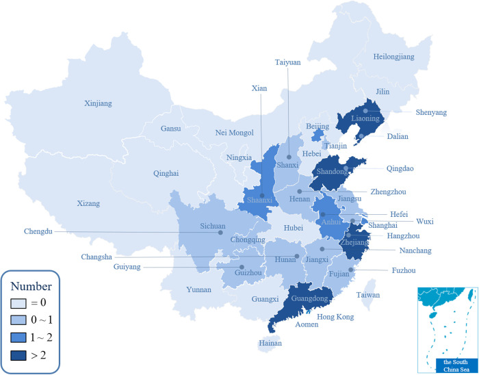 Top 30 benchmark CBD in China.