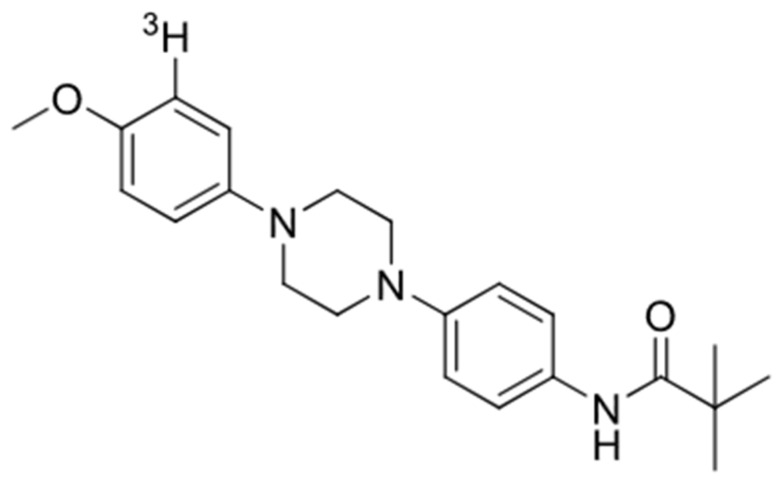 Chemical structure of [3H]GMC-058.
