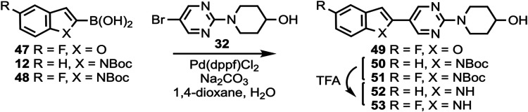Synthesis of Compounds 49, 52, and 53
