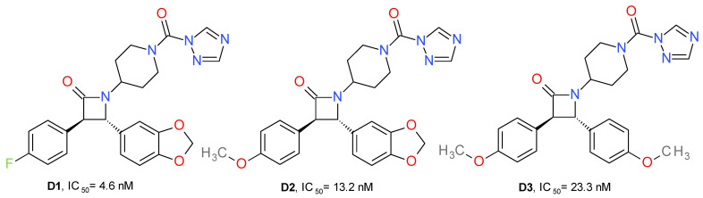 Irreversible MAGL inhibitors—trans-3,4-diarylsubstituted β-lactam derivatives.