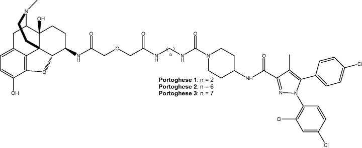 Structure of bivalent compounds previously designed by Le Naour et al.6