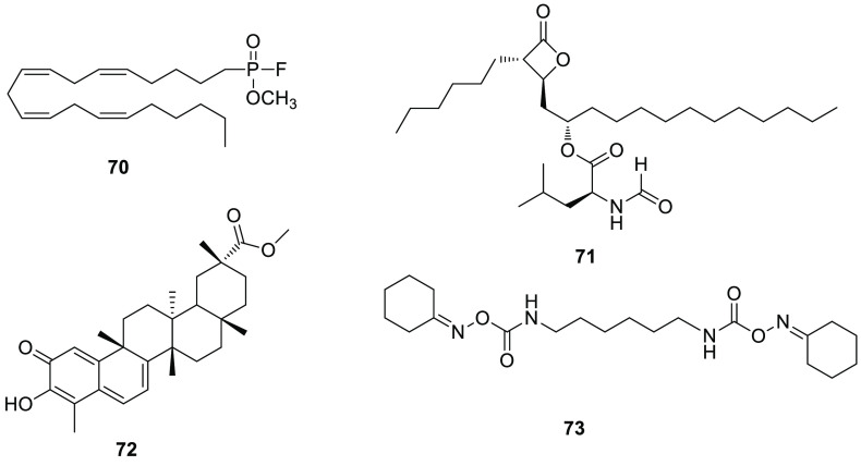 Unselective ABHDs inhibitors.