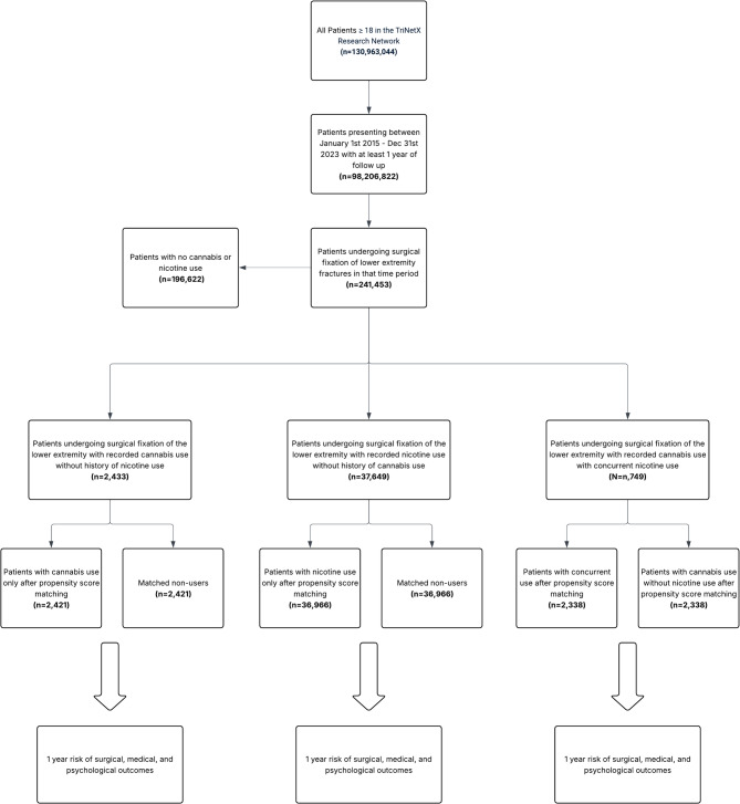 Cohort selection diagram.