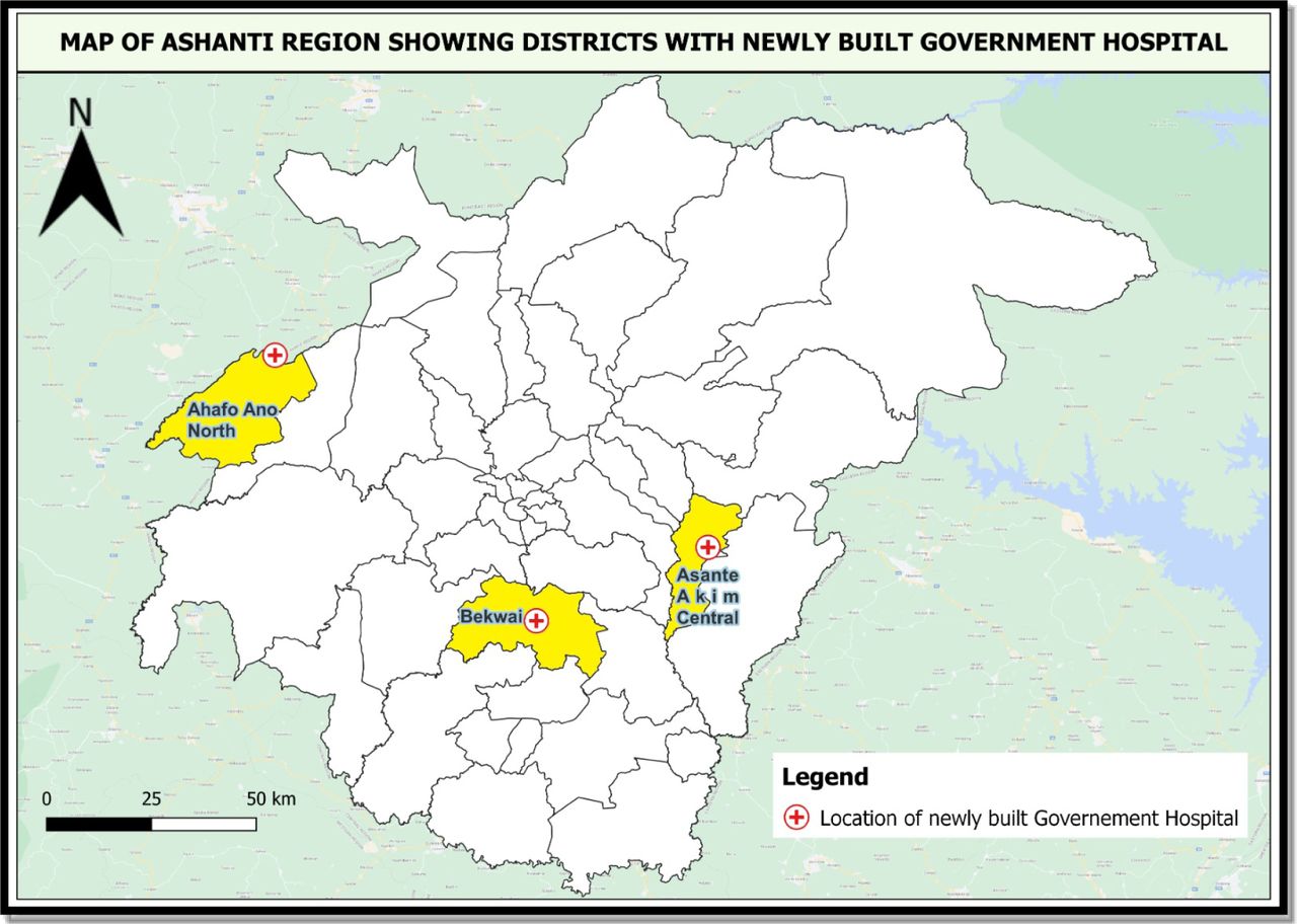 Selected study districts.Source: Author’s Construct, 2024.