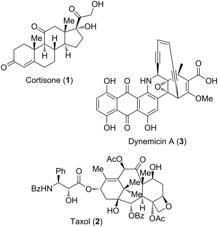 An assortment of natural products synthesized by Diels–Alder reactions.