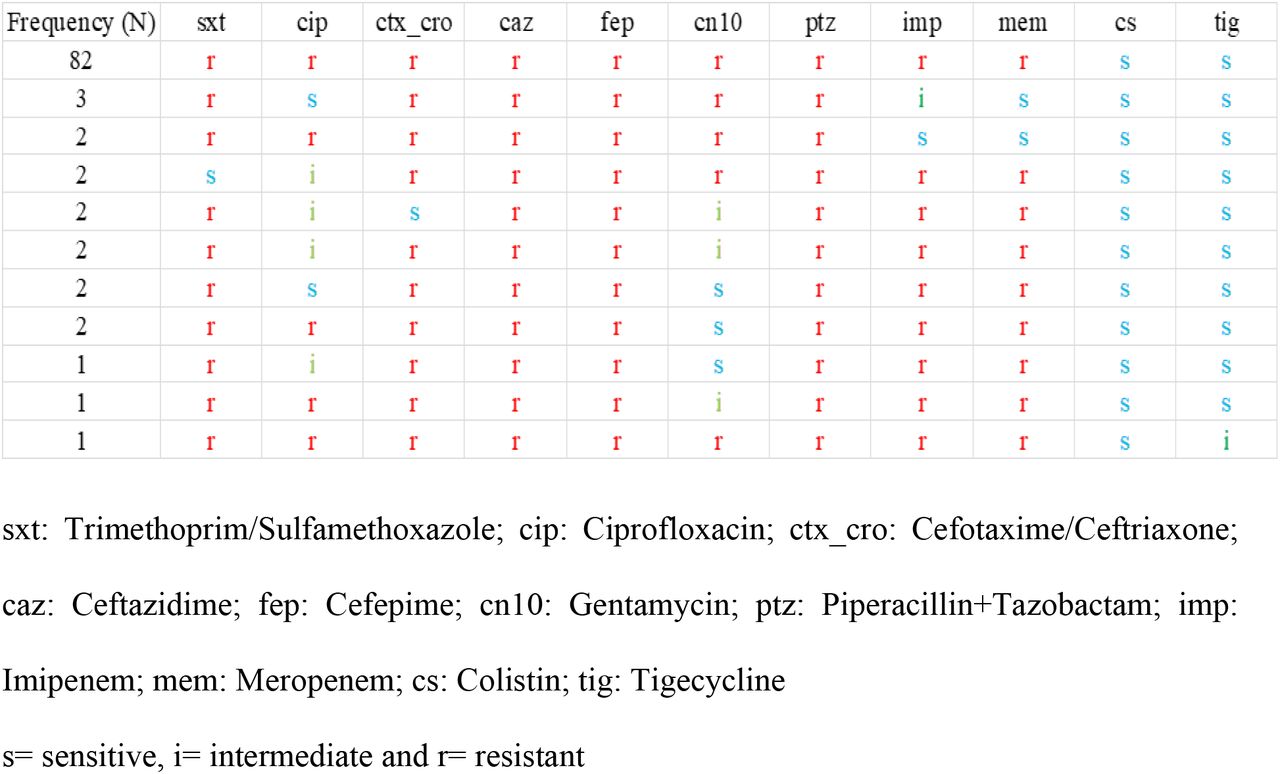 Summary of the VITEK2 system results
