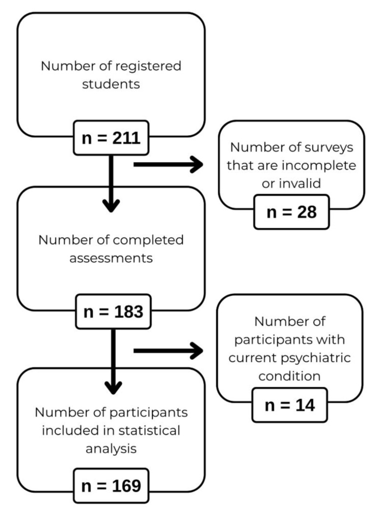Flowchart of participant recruitment and inclusion.