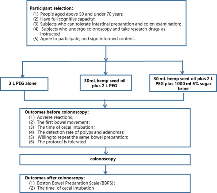 Flow diagram of the patient’s enrolment. PEG, polyethylene glycol