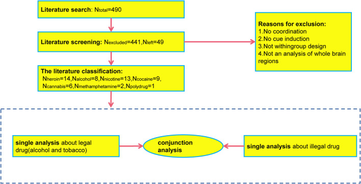ALE meta-analysis process.