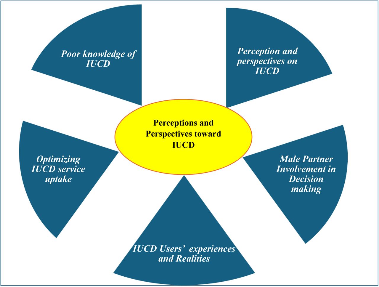Illustrates the major themes emerged from the study