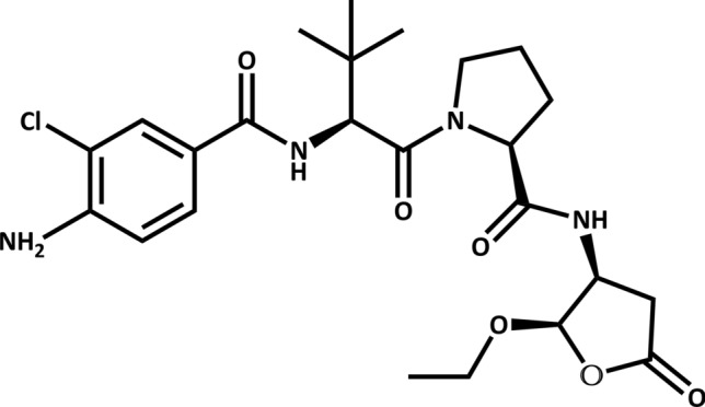Chemical structure of VX-765