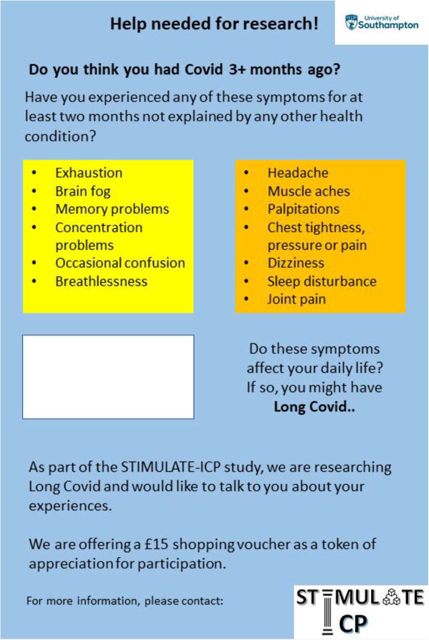 Study recruitment easy read leaflet