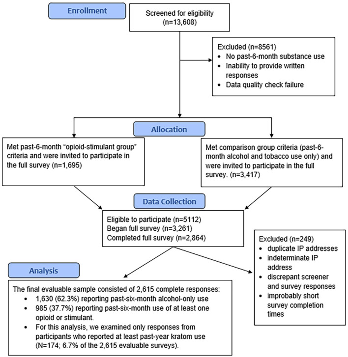 Participant screening, data collection, and data analysis flow chart.